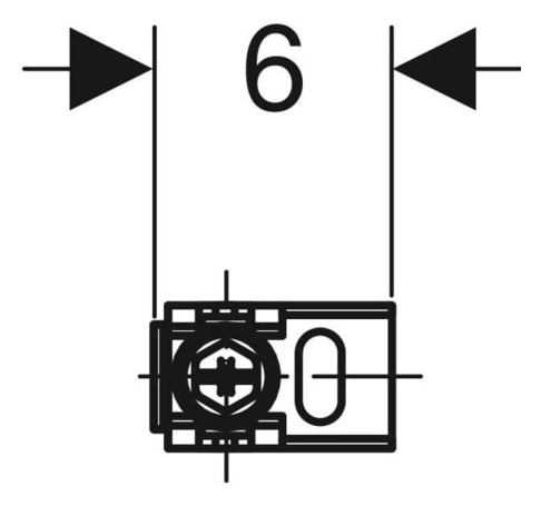 Geberit Duofix Set Wandanker für Einzelmontage, Ecklösung (2 St.) 111.835.00.1