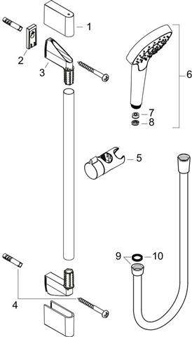 hansgrohe Brauseset Croma Select S Multi-26571400